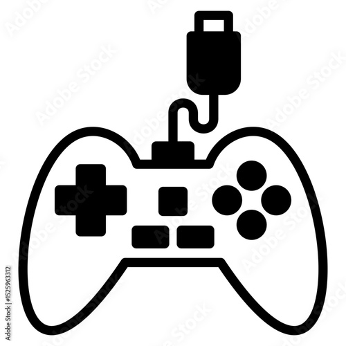 Gamer outline mixed icon