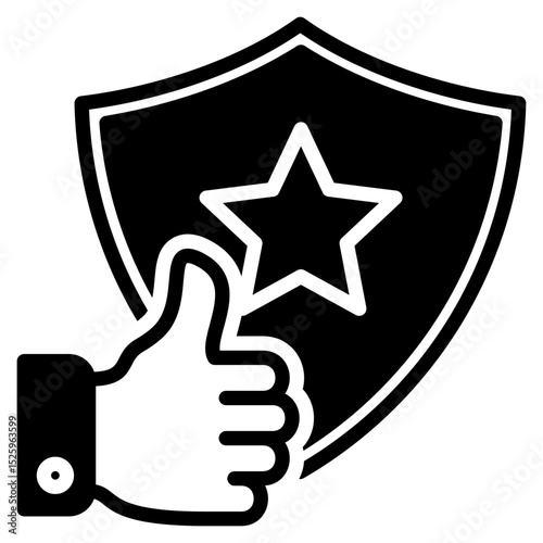 Reliable outline mixed icon