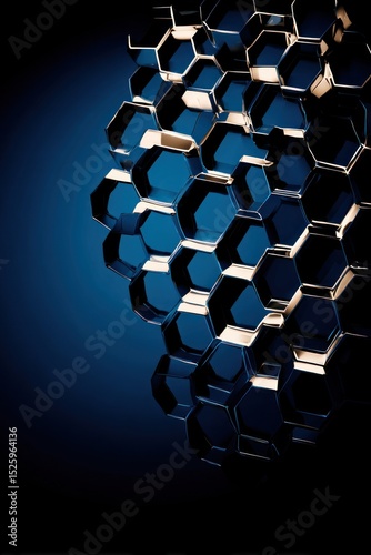 Abstract hexagonal structure