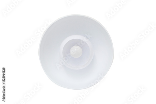 Light lamps glass milky white decorate living room, bedroom hotel isolated on cutout PNG or transparent background. Lighting and decorative technology. For interior decoration headboard in bedroom.