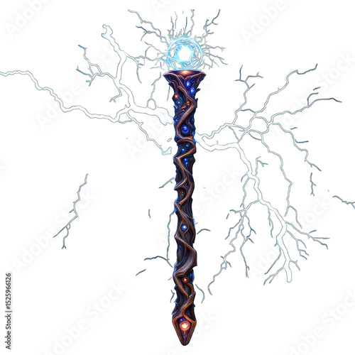 Mystical Fantasy Wand with Amethyst Crystal