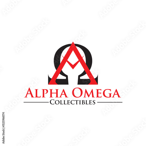 Alpha Omega logo featuring the Greek letters Α (Alpha) and Ω (Omega), symbolizing beginnings and endings. Ideal for faith-based, academic, or elite brands. Timeless, bold, and meaningful.
