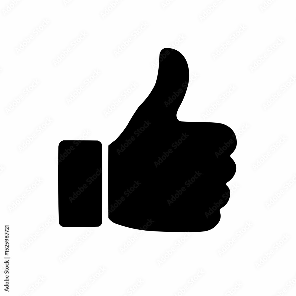 Thumbs up hand icon, a symbol of success and good communication on the web Thumbs up hand icon, a symbol of success and good communication on the web