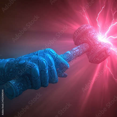 Cybernetic hammer blow