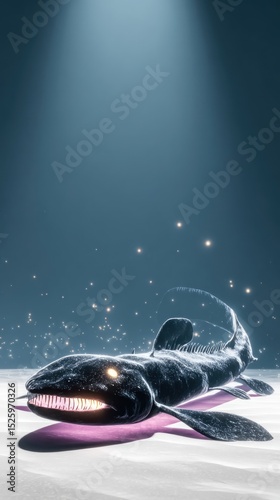 Digital illustration of a prehistoric fish