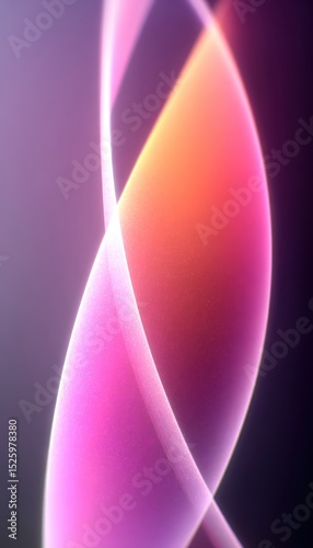 Abstract swirling ribbons