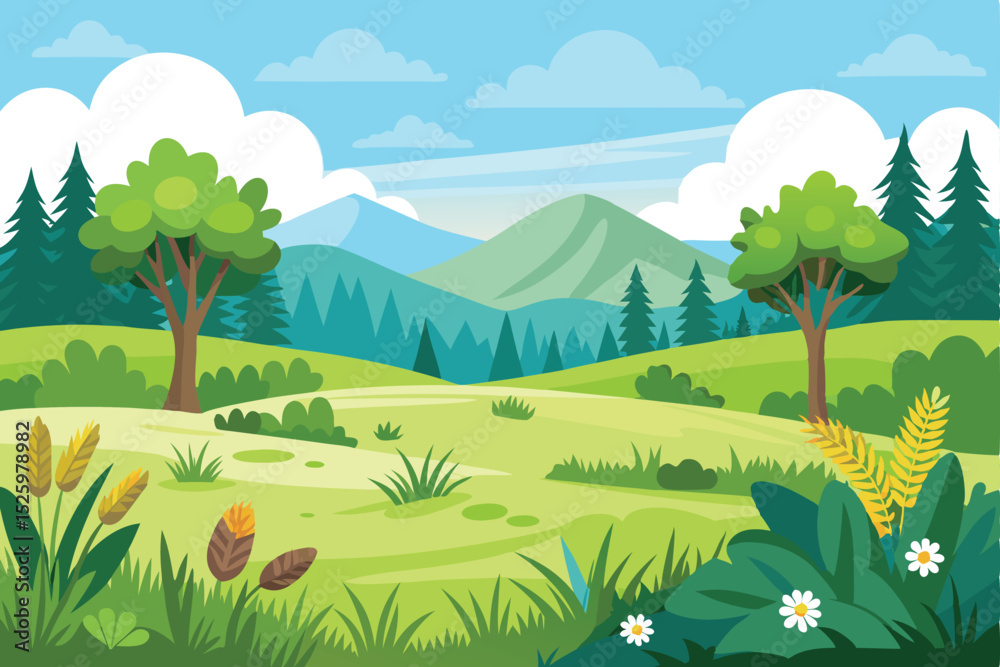 Fototapeta premium Meadow and grassland