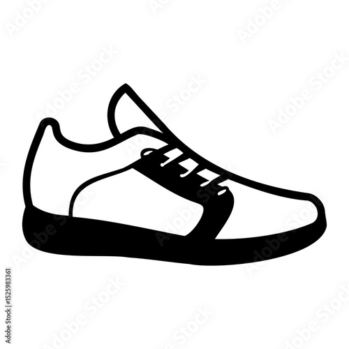 shoe sketch vector outline on transparent background