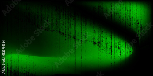 Grunge bright neon background. Green scuffs on a black wall. Dirt grunge distress texture. Overlay grunge. Alpha channel.