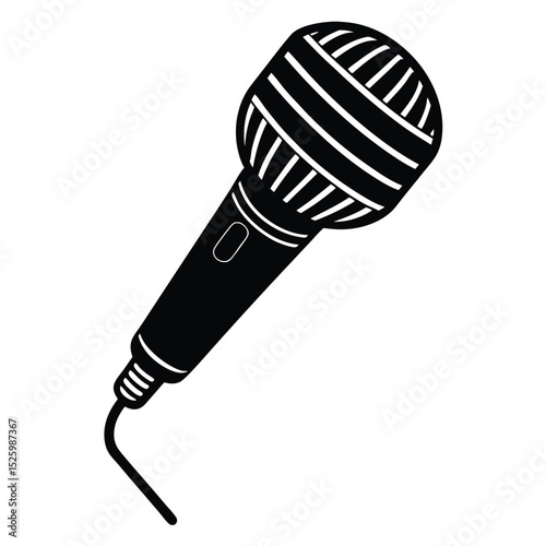 microphone isolated on white background