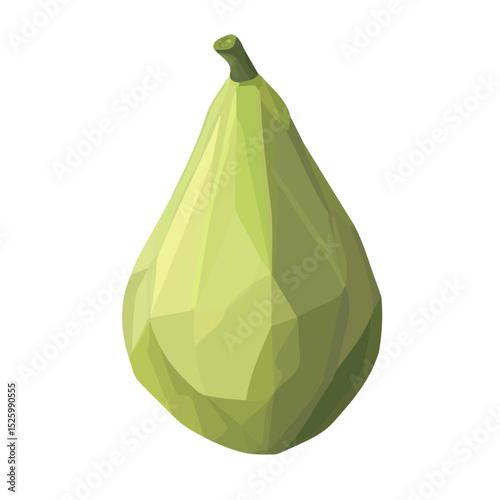 Ripe Fig illustration vector 2D flat, isolated on a white background.