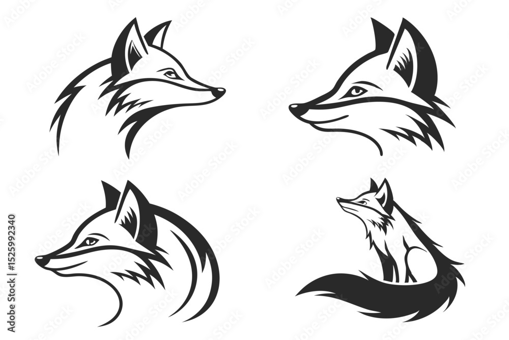 Obraz premium vector image of a fox