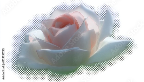 Delicate pink rose