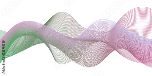 Minimal waveform frequency blue futuristic energy sound waves technology concept white background. colorful wave line vector business texture. Pattern line blend curve flow futuristic background.	
