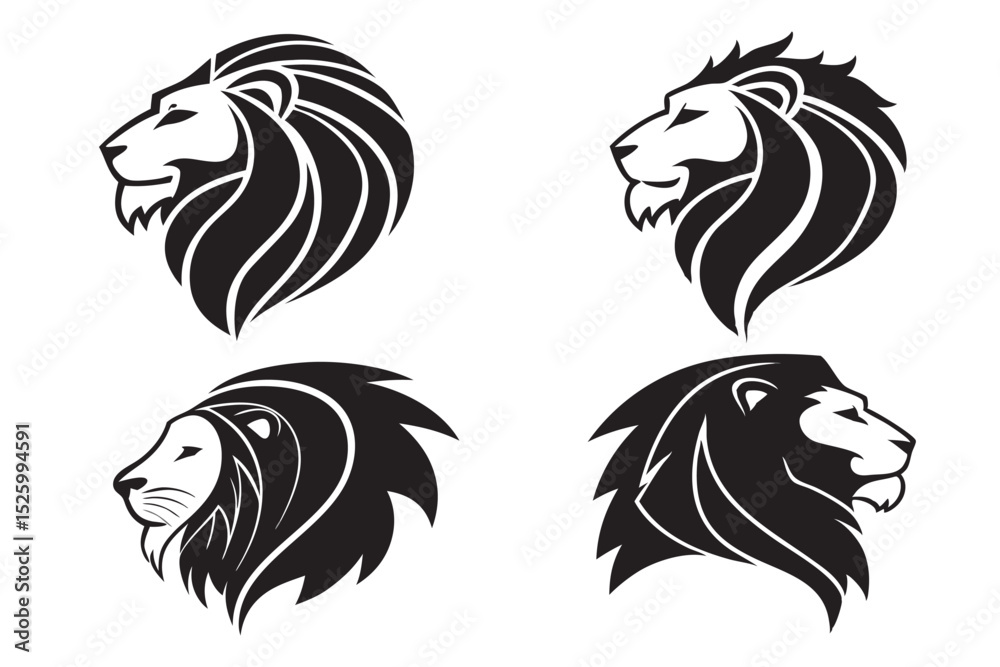 Obraz premium lion head icon