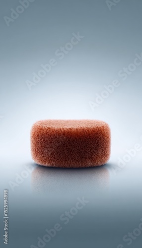 Round, reddish sponge