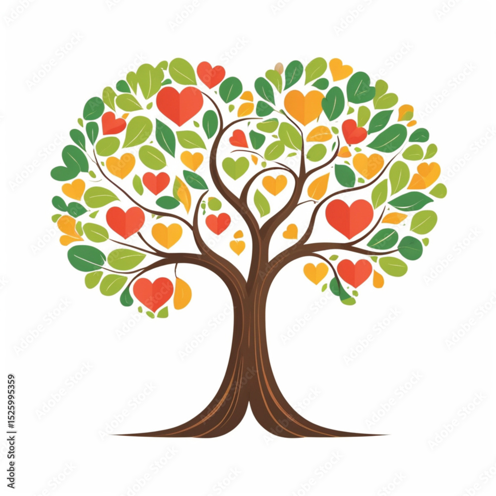 Fototapeta premium Generational Symbol Flat Style