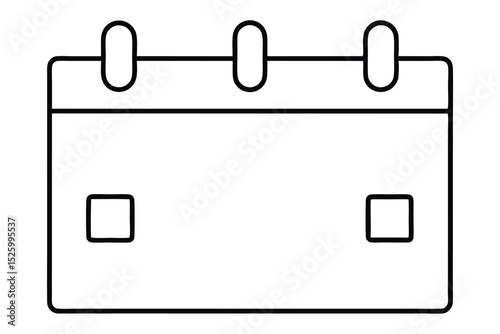 Simple Calendar Design Clean, Minimalist Vector Illustration
