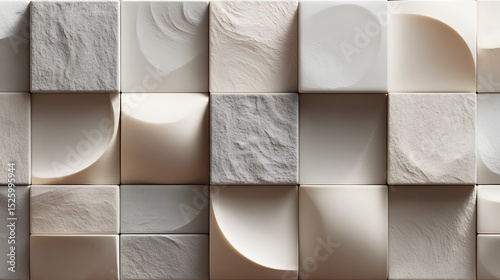 Modern square tile wall texture background design for interior and exterior use