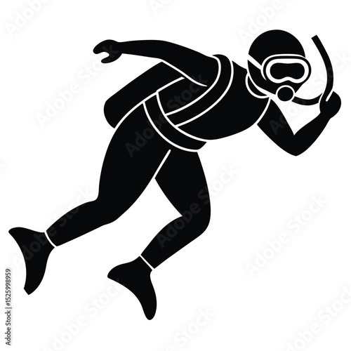 vector illustration of a man jumping