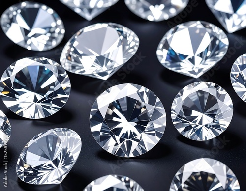 Sparkling diamonds on dark background (1)