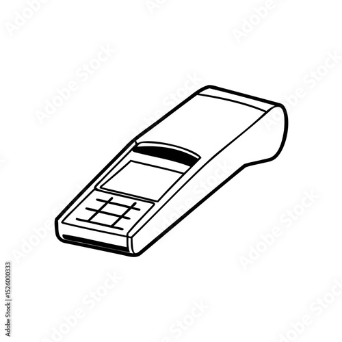 Silhouette vector of black payment method symbol isolated on transparent background