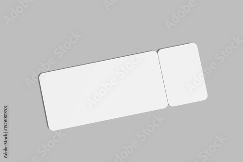 Ticket Blank Mockup Template
