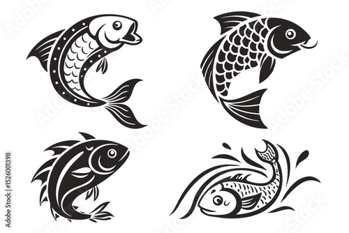 set of tribal tattoos