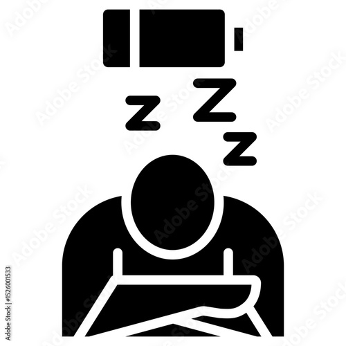 Burnout Recovery glyph icon