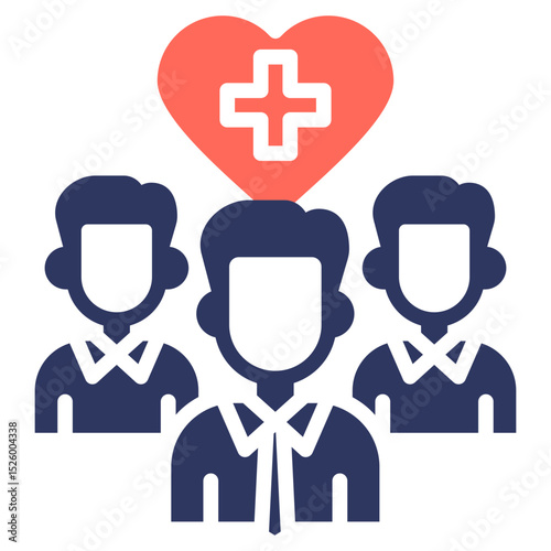 Support Group glyph color icon