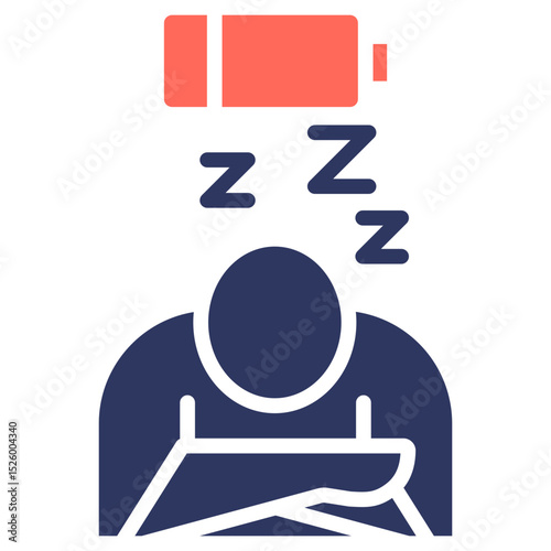 Burnout Recovery glyph color icon