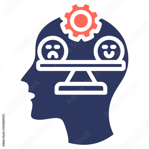 Emotional Balance glyph color icon