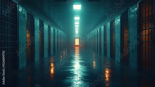 Futuristic prison for genetically enhanced criminals