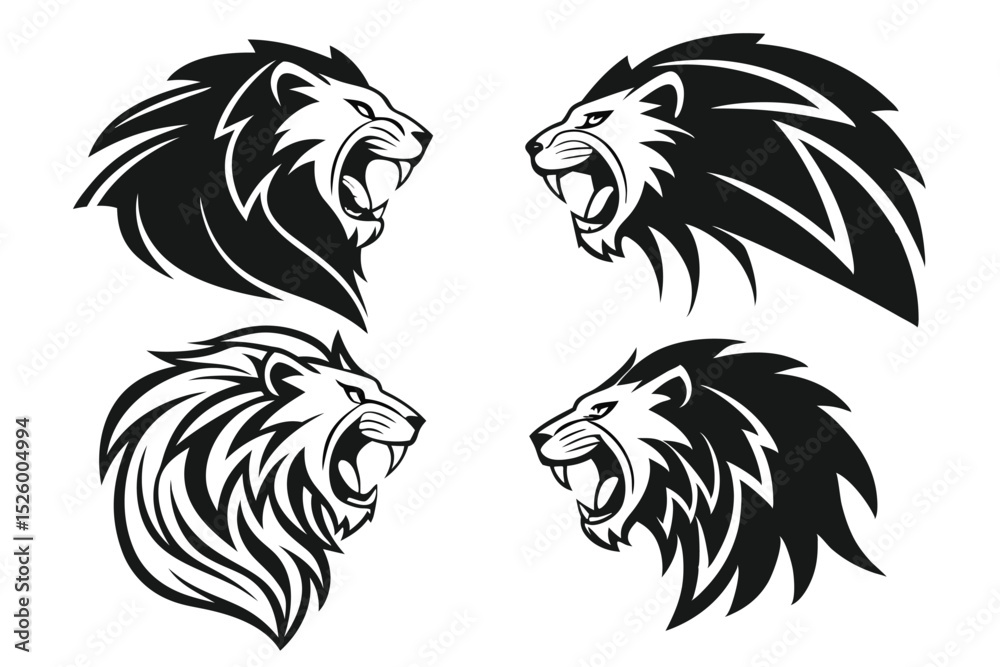 Obraz premium lion head icon