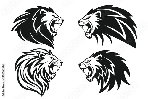 Wallpaper Mural lion head icon Torontodigital.ca