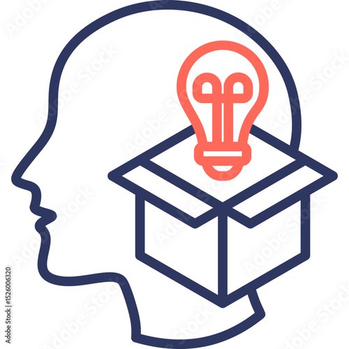 Anxiety Relief line color icon
