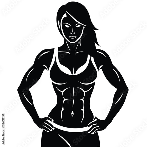 vector illustration of a woman