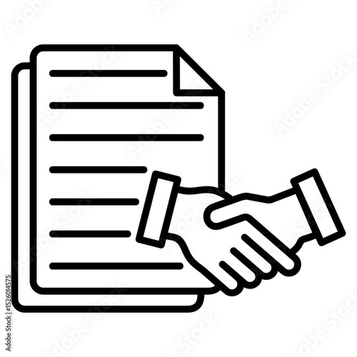 Contract Outline Icon