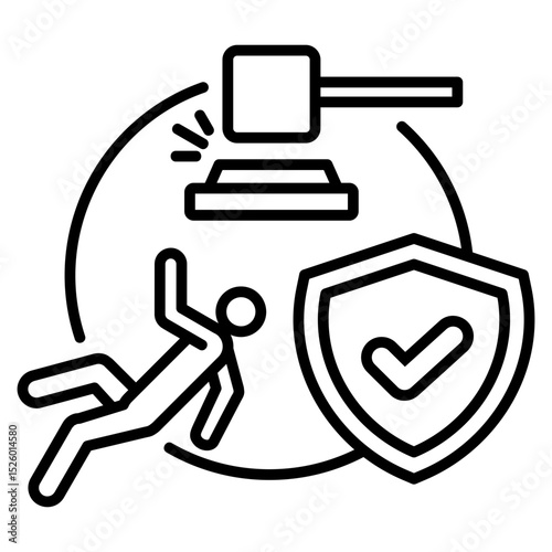 Liability Insurance Outline Icon