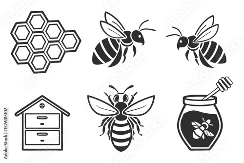 bee and honey