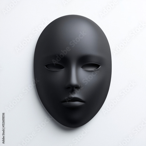 black mask isolated
