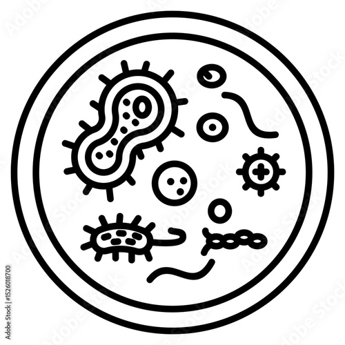 Microorganism Outline Icon