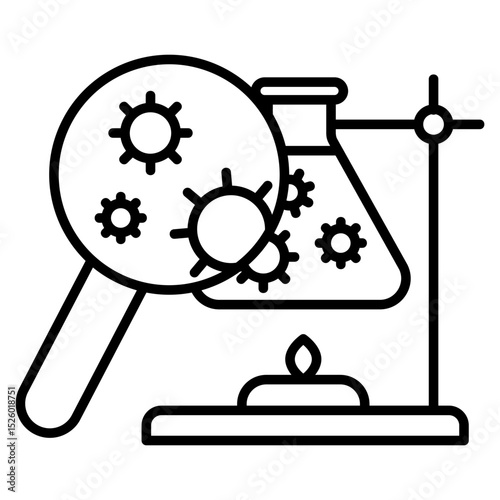 Biomedical Research Outline Icon