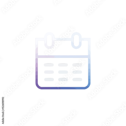Simple calendar icon design minimalist schedule app