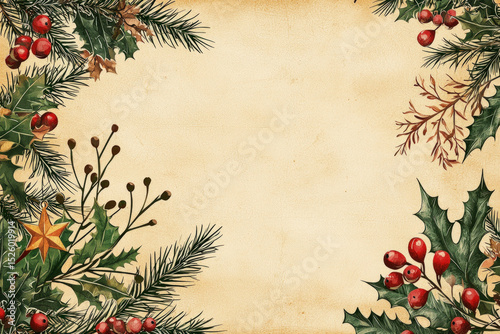 A festive Christmas paper b...