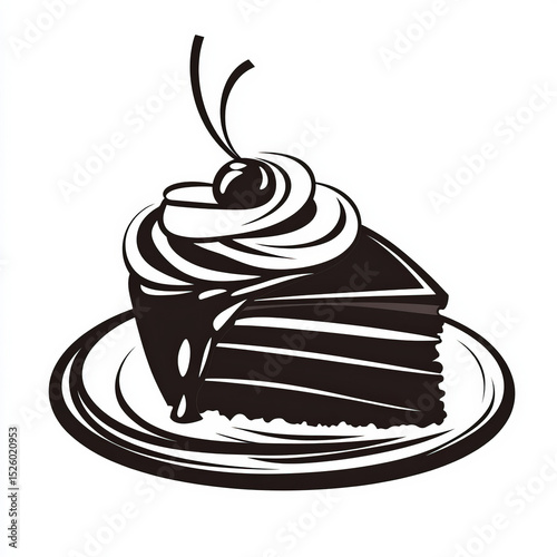 cake silhouette , black and...