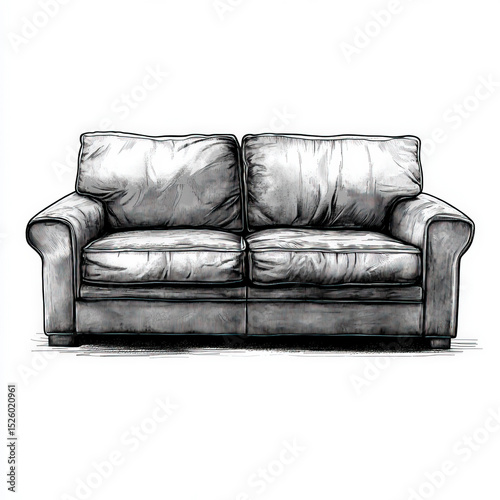 couch silhouette , black an...