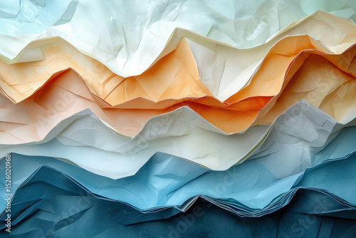 An intricate origami abstra...