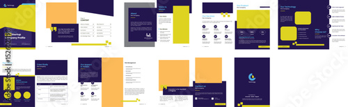 Modern Tech Startup Company Profile Brochure