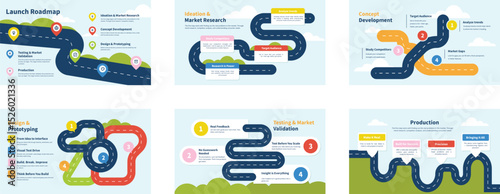 Tech Product Launch Roadmap Infographic